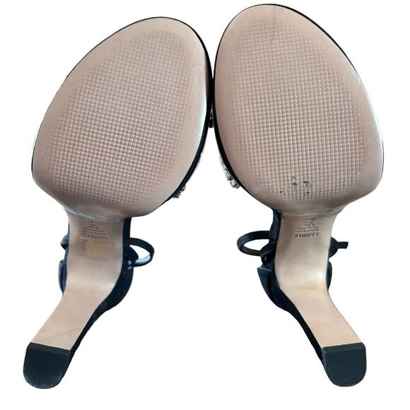 Schultz Jayda Leather Ankle Strap Platform Heels Sandal Jeweled NEW Size 8.5 - Picture 10 of 11